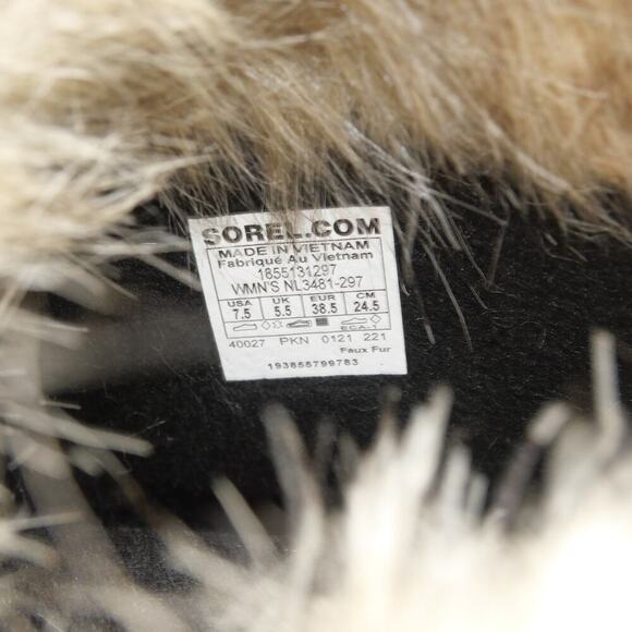 NEW Sorel Women's 7.5 Joan of Artic Snow Boots Waterproof Khaki Brown - Picture 9 of 10